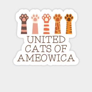 United Cats Of Ameowica - Cat Sticker